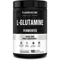 Jacked Factory L Glutamine powder bottle front view container