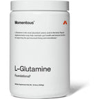 Momentous L-Glutamine Powder front view container packaging supplement