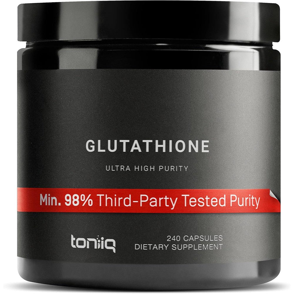 Toniiq Ultra High Strength Glutathione bottle front view