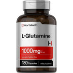 Horbaach L Glutamine Capsules front view packaging bottle