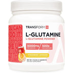 TransformHQ L-Glutamine Powder front view container packaging