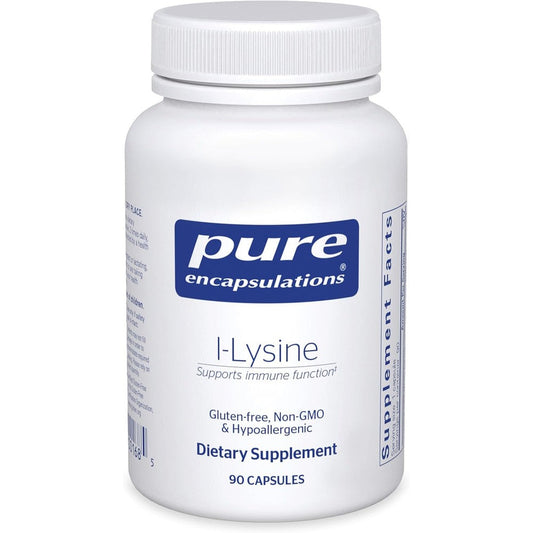Pure Encapsulations L-Lysine 90 capsules front view