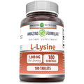 Amazing Nutrition L-Lysine 1000mg tablets front view packaging dietary supplement
