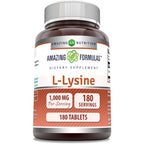 Amazing Nutrition L-Lysine 1000mg tablets front view packaging dietary supplement