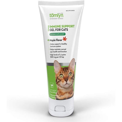 Tomlyn Immune Support Daily L-Lysine Gel for cats front view