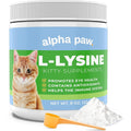 Alpha Paw cat lysine supplement container front view packaging