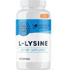 Vimergy L-Lysine 500 Milligram 270 Count front view bottle supplement