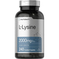 Horbäach L-Lysine 2000mg 240 Caplets front view supplement bottle