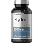 Horbäach L-Lysine 2000mg 240 Caplets front view supplement bottle
