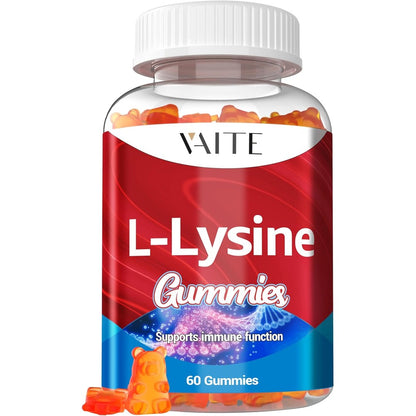 Vaite L-Lysine 1000mg gummies bottle front view for immune support