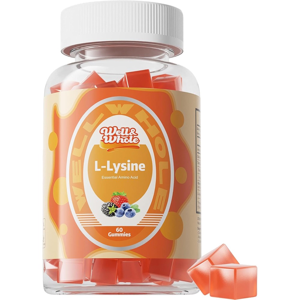 Sugawita L-Lysine 1000mg Gummies front bottle view for immune support.
