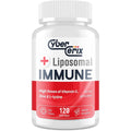 CyberCerix Advanced Liposomal Immune Supplement bottle front view with 120 capsules