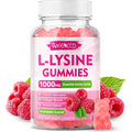 Meenccd L-Lysine gummies front view showing bottle and label branding