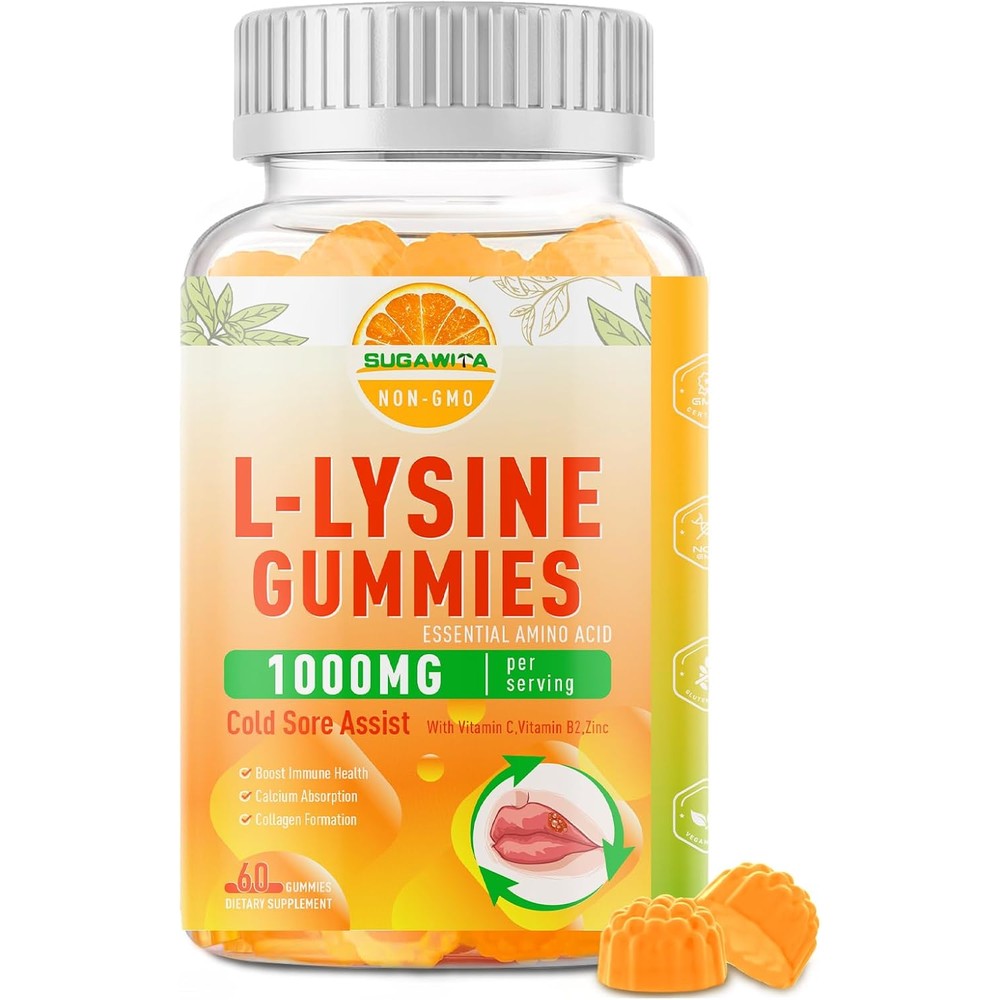 Sugawita L-Lysine Gummies 1000mg front view
