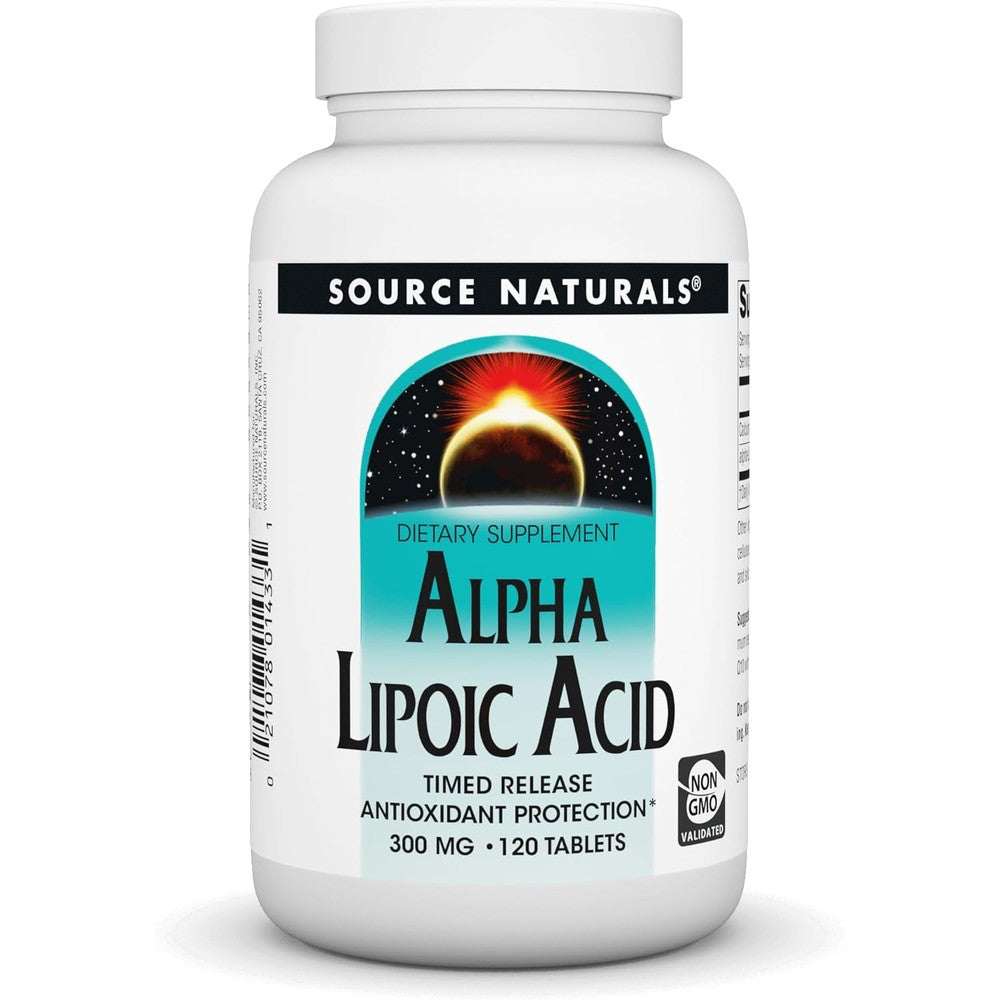 Source Naturals Alpha Lipoic Acid 300mg bottle front view