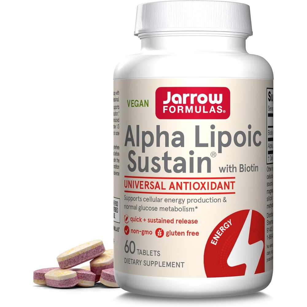 Jarrow Formulas Alpha Lipoic Sustain with Biotin front view