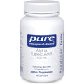 Pure Encapsulations Alpha Lipoic Acid 600 mg front view bottle supplement