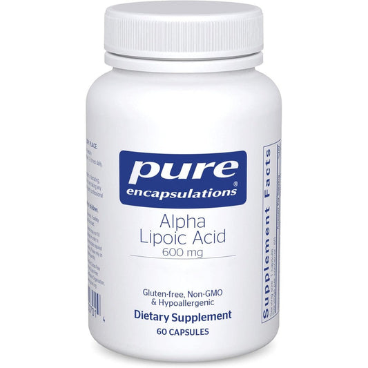 Pure Encapsulations Alpha Lipoic Acid 600 mg front view