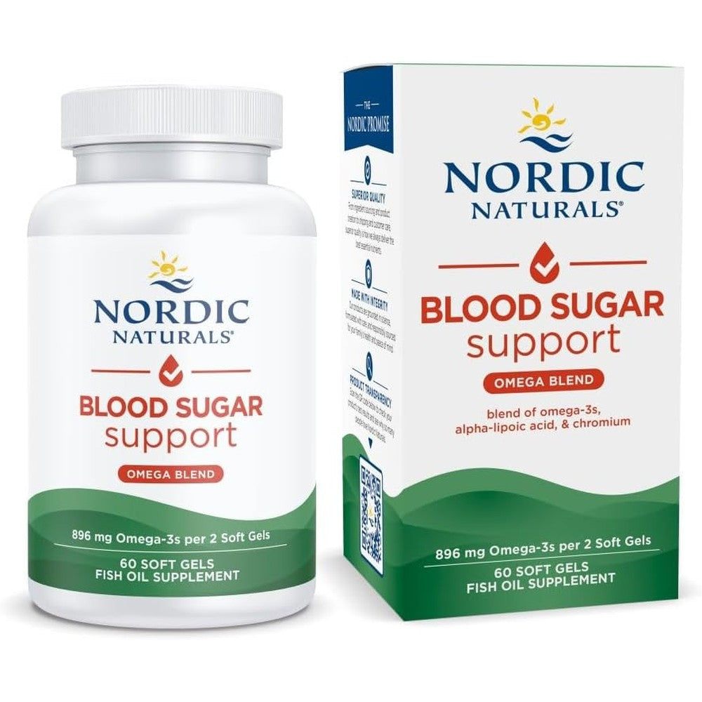 Nordic Naturals Omega Blood Sugar front bottle view