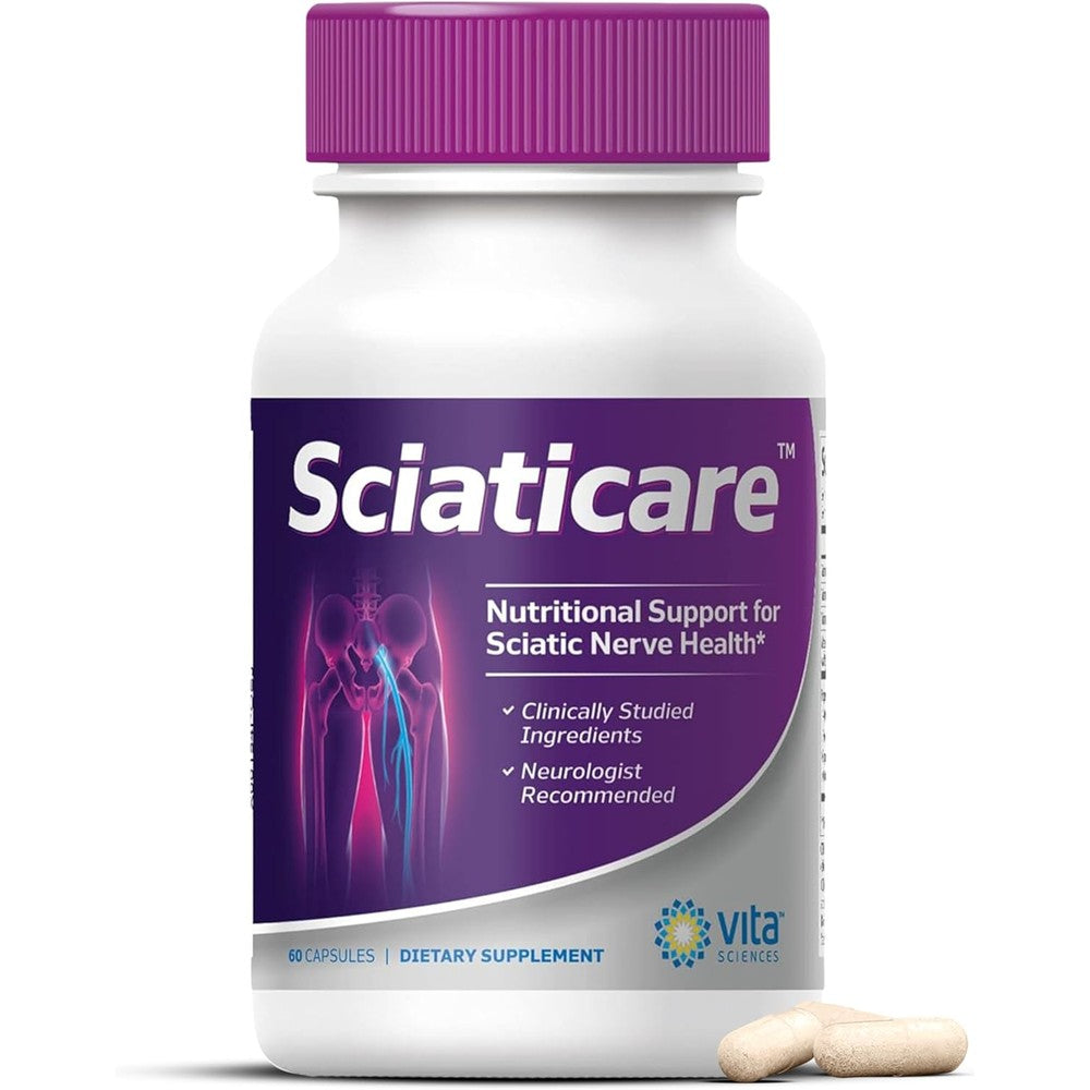 Vita Sciences Sciaticare nerve support supplement front view
