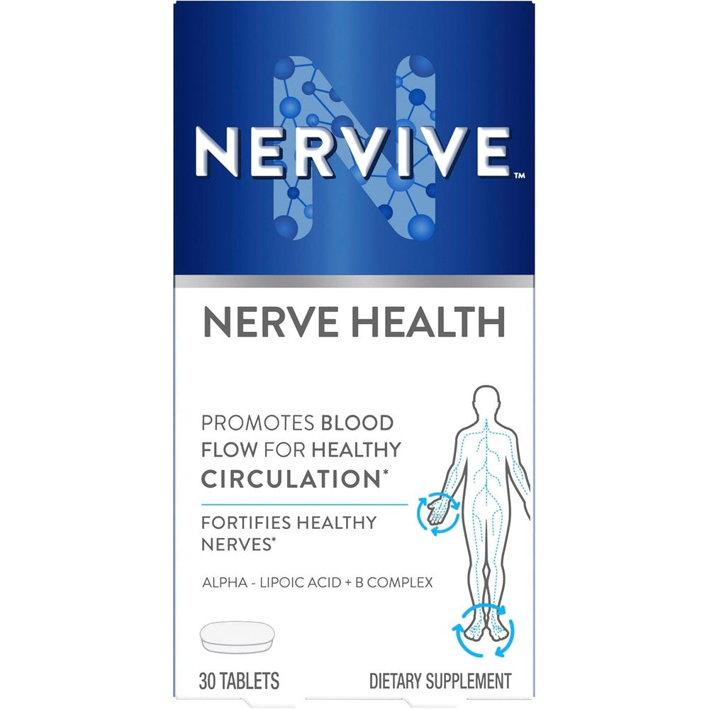 Nervive Nerve Health 30 Tablets front view