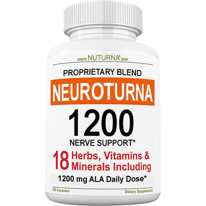 Nuturna Neuropathy Support Supplement 1200mg front view