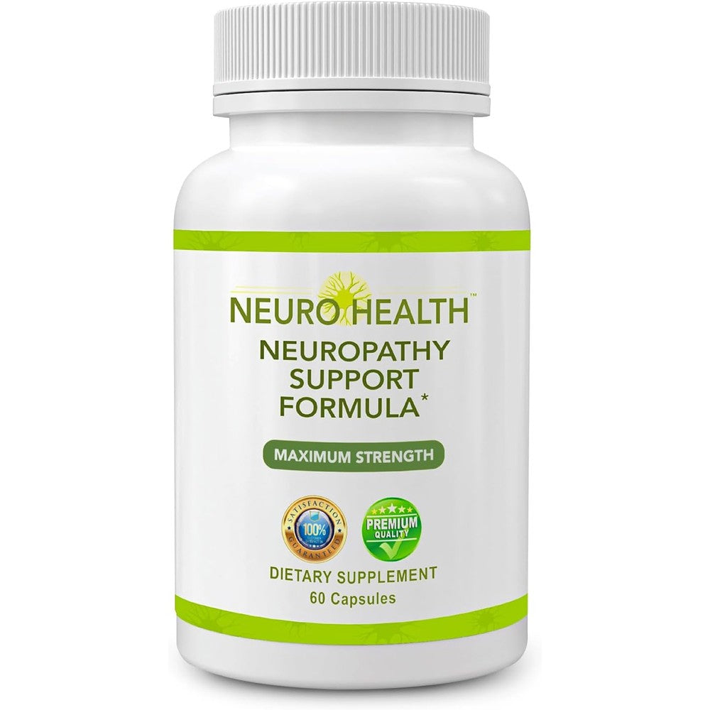 Neuro Health Nerve Support Formula 60 capsules front view bottle showing neuropathy support label