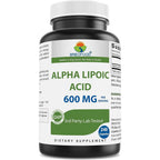 Brieofood Alpha Lipoic Acid 600mg bottle front view antioxidant supplement