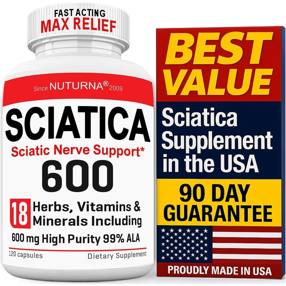 Spliferkou Sciatica Nerve Support Supplement front view bottle containing 120 capsules