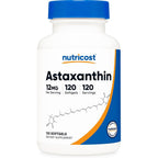 Nutricost Astaxanthin 12mg softgels bottle front view