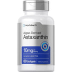 Horbäach Astaxanthin 10mg Softgels front view bottle container