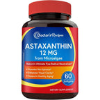Doctor's Recipes Astaxanthin 12 mg front view bottle antioxidant supplement