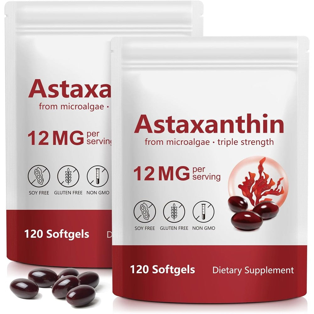 Vita-NuAge Nutrition Xaarty Astaxanthin 12mg front view packaging