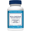 The Vitamin Shoppe Beta-Carotene 25000 IU softgels front view dietary supplement bottle