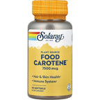 Solaray Food Carotene 50 Softgels front view bottle container