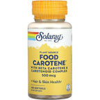 Solaray Food Carotene 10000 IU capsules front view packaging
