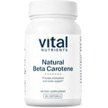 Vital Nutrients Natural Beta Carotene 25000 IU front view bottle packaging