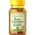 Puritan's Pride Beta-Carotene 10,000 IU front view supplement bottle