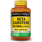 Mason Natural Vitamin A Beta Carotene front view bottle