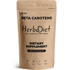 Herbadiet Beta Carotene 10 Percent Vitamin A Powder front view supplement