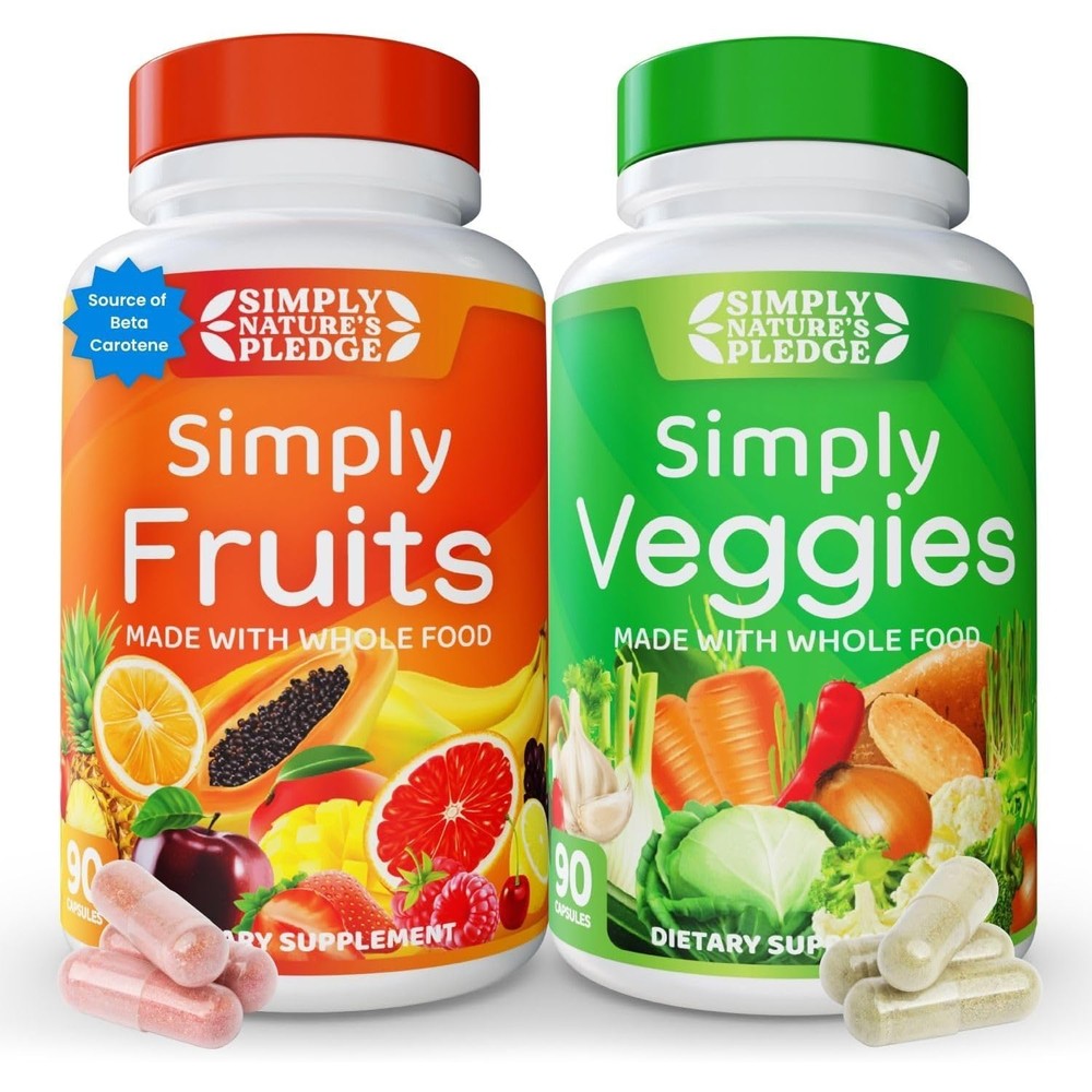 Simply Nature's Pledge whole food supplement front bottle view