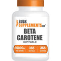 BulkSupplements Beta Carotene 25000 IU softgels bottle front view