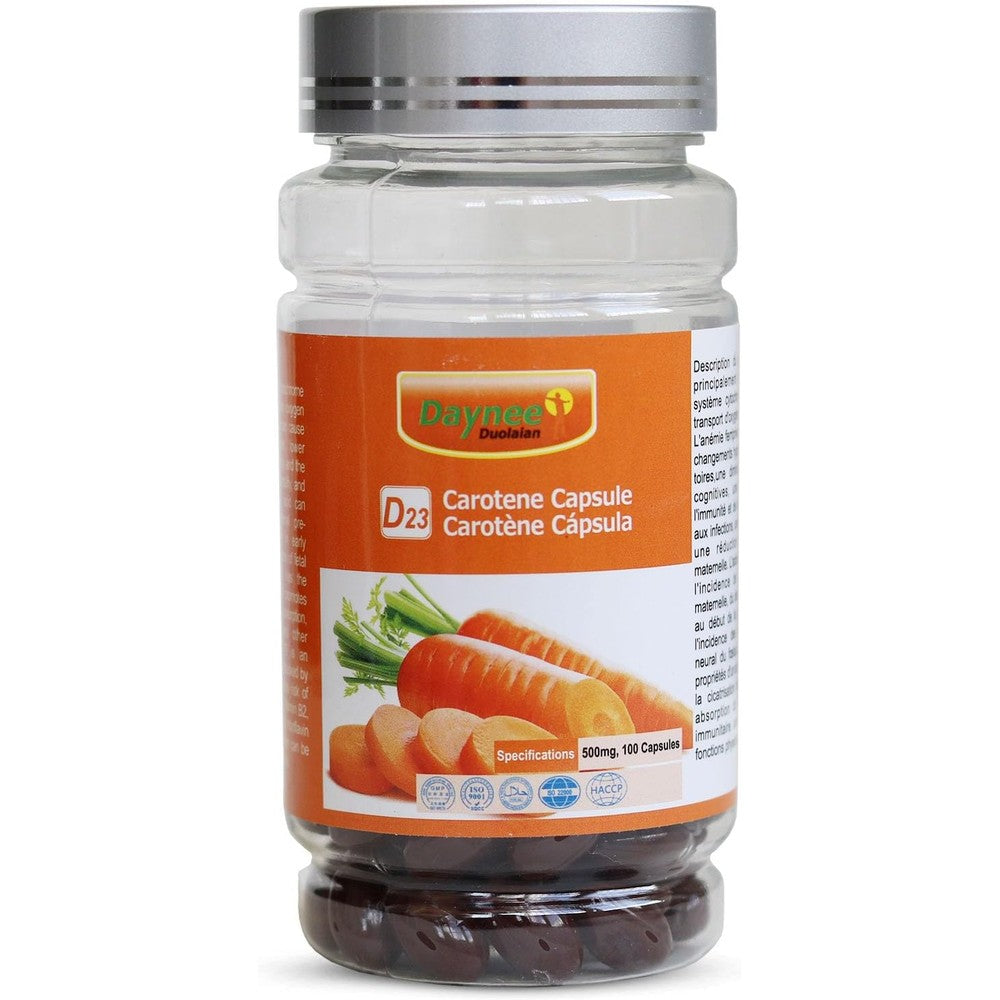 AIHIYO Carotene Soft Capsule 500mg front view bottle for eye vision health