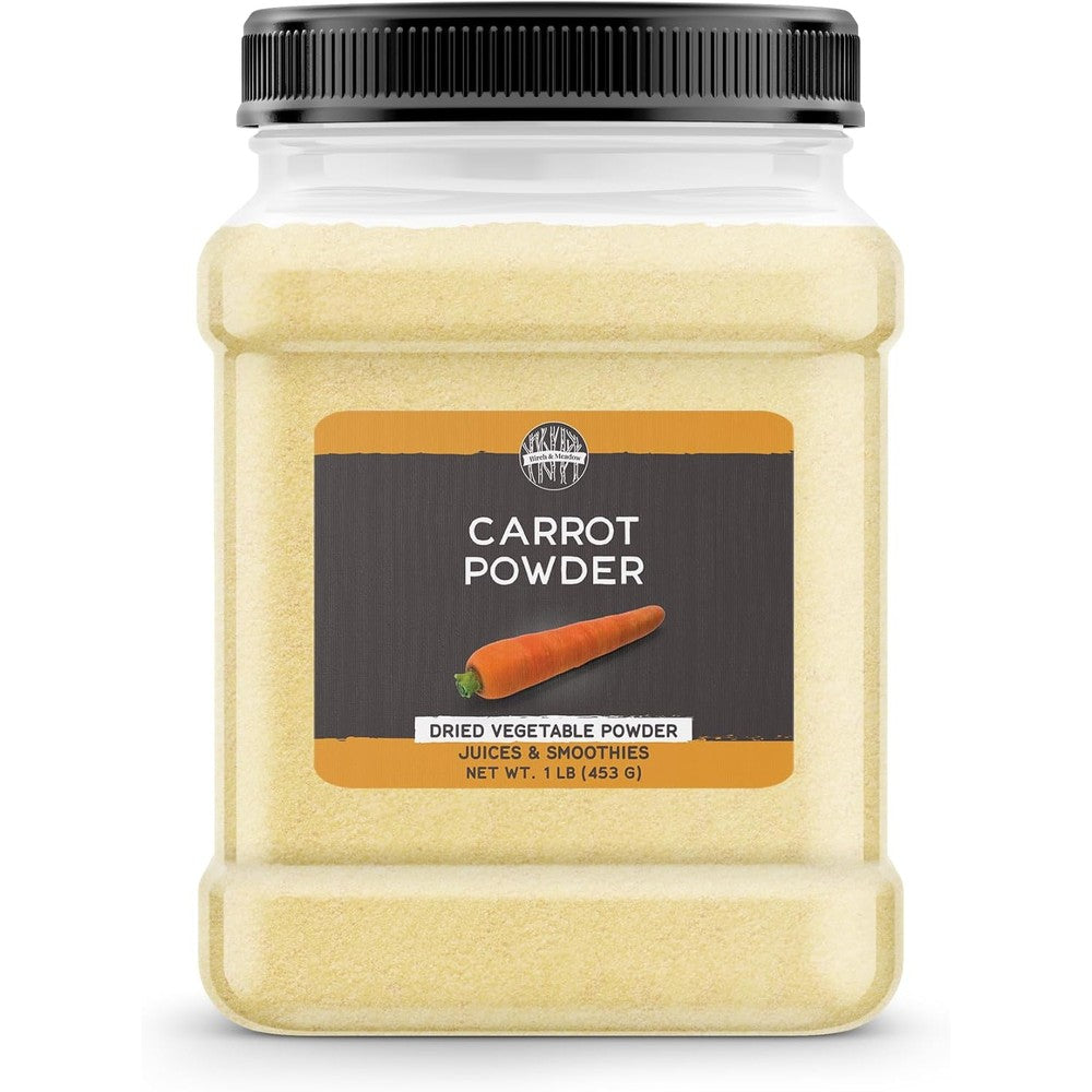 Birch And Meadow Carrot Powder container front view showing vegetable supplement packaging