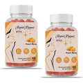 TAFUTY tanning gummies front bottle view showcasing peach mango flavor and 60 count size