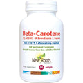 New Roots Herbal Beta Carotene 25000 IU softgels bottle front view