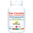 New Roots Herbal Beta Carotene 25000 IU softgels bottle front view
