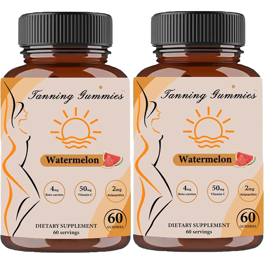 TOGOLIUN Tanning Gummies front view bottle pack for daily skin support