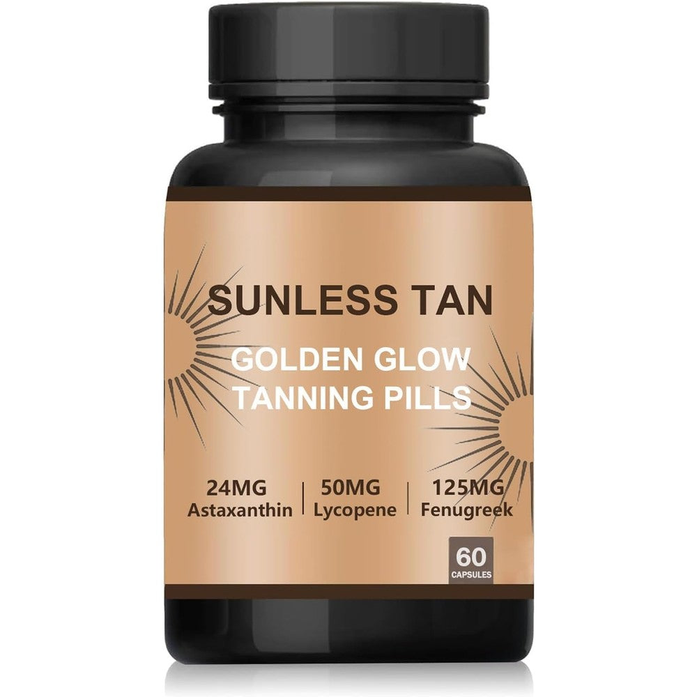 AUNVITO Carotenoid Tanning Blend bottle front view showing sunless tanning supplement capsules for natural skin glow