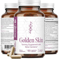 Ecosh Golden Skin Tanning Supplement front bottle view with 90 capsules